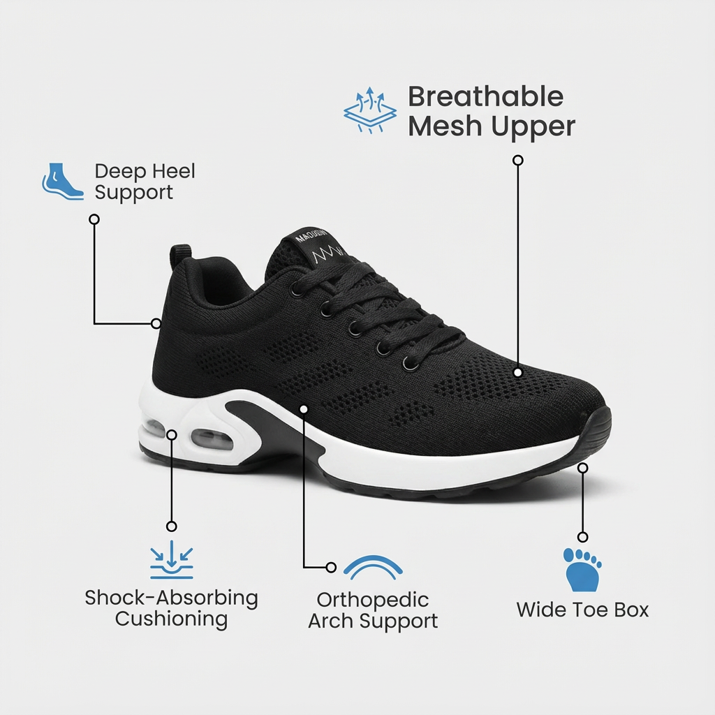 Orthora™ Pro – 12-Hour Shift Shoes for All-Day Foot, Knee & Back Pain Relief (BOGO) (Copy)