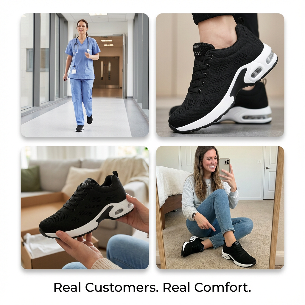 Orthora™ Pro – 12-Hour Shift Shoes for All-Day Foot, Knee & Back Pain Relief (BOGO)