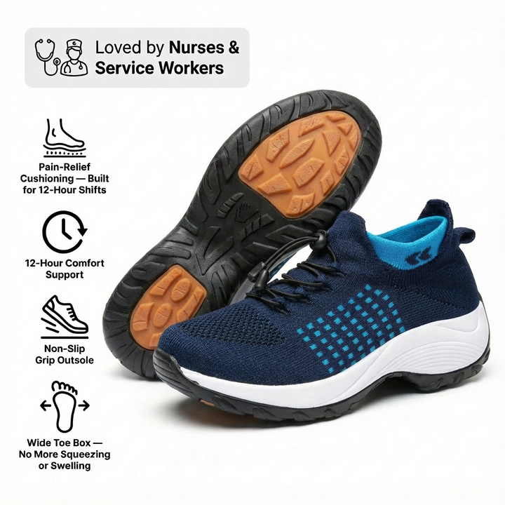 ShiftPro™ – 12-Hour Comfort Shoes for Heel & Plantar Fasciitis Relief (BOGO)
