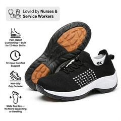 ShiftPro™ – 12-Hour Comfort Shoes for Heel & Plantar Fasciitis Relief (BOGO)