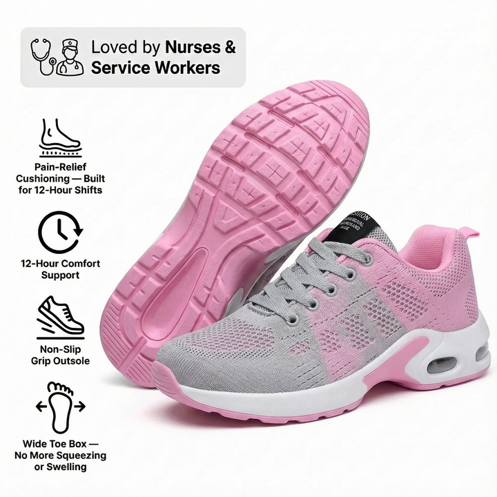 Orthora™ Pro – 12-Hour Shift Shoes for All-Day Foot, Knee & Back Pain Relief (BOGO)