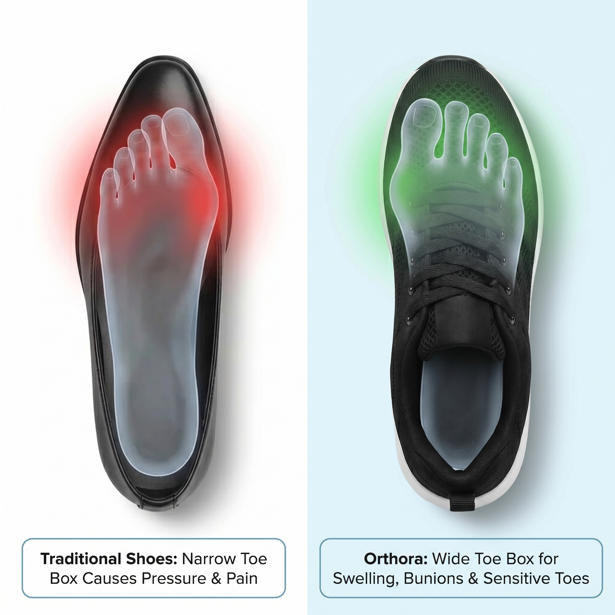 Orthora Pro shoe support construction