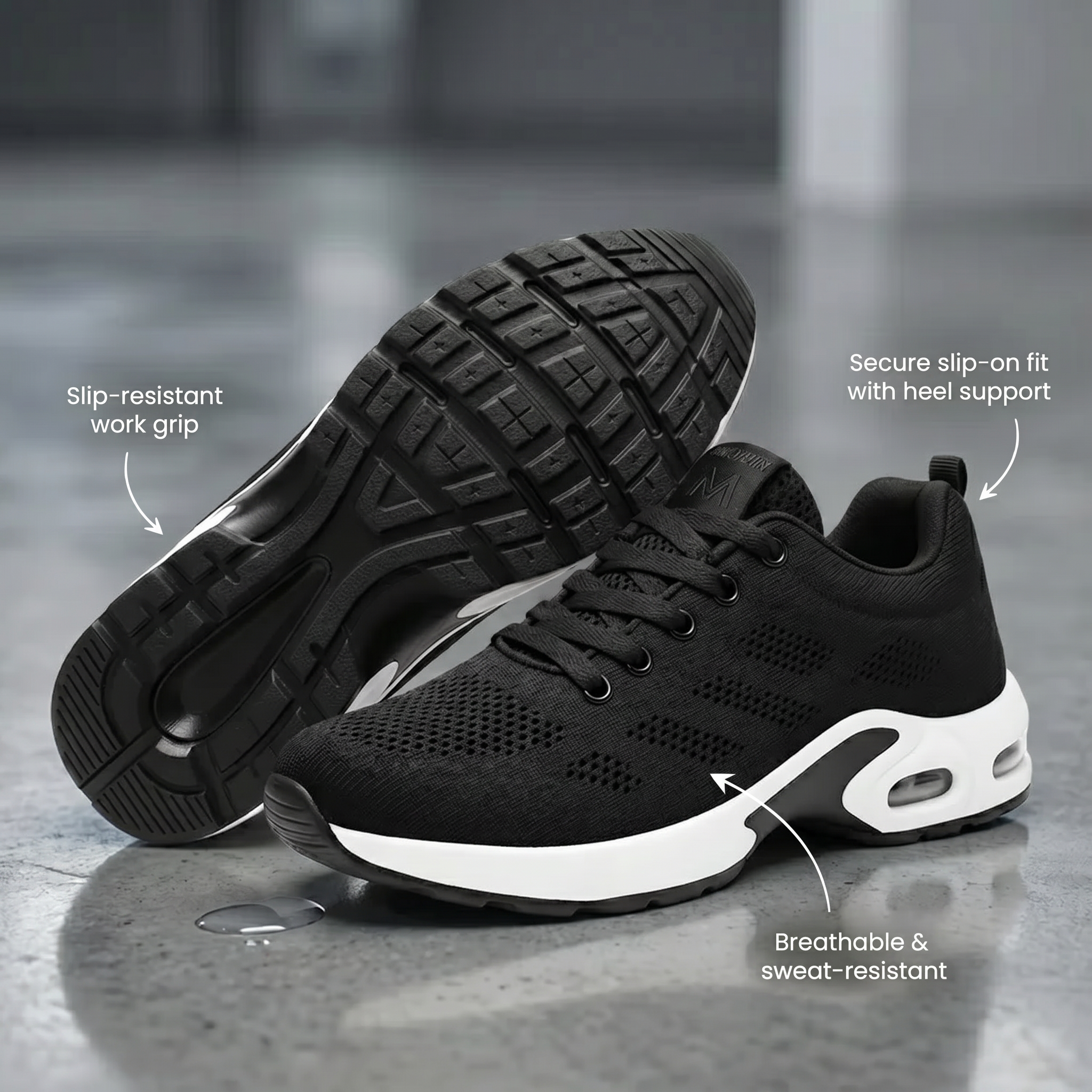 Orthora Pro outsole in a real work environment